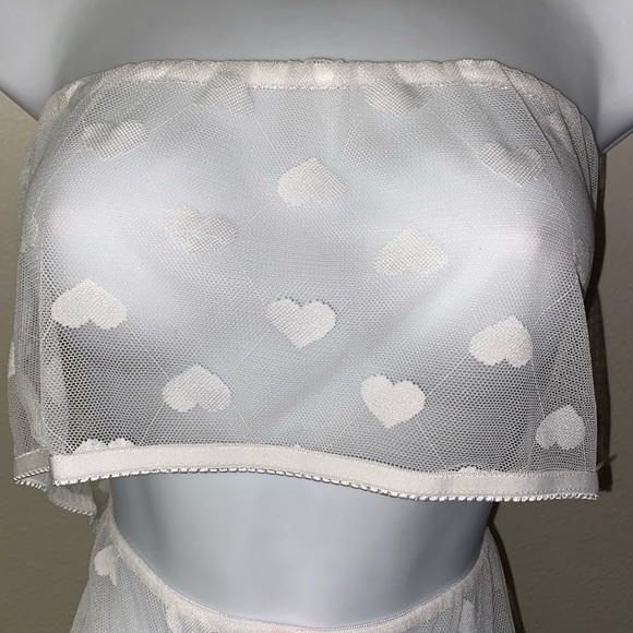 Heart Patchwork Sleeveless Bandeau Set - Picture 2 of 4